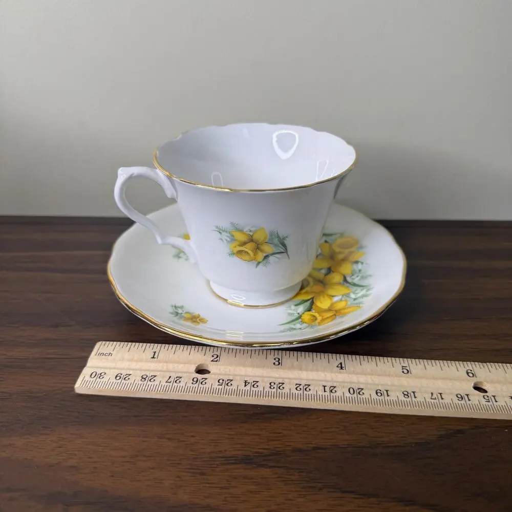 Vintage Teacup and Saucer Royal Kent Made in England Bone China